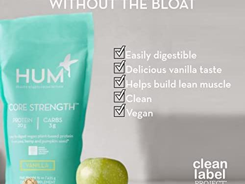 HUM Core Strength Vanilla Vegan Protein Powder